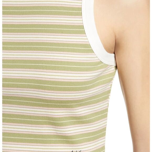 NWOT BP Ringer Tank, Green Kalee Stripe, size 2X - Picture 4 of 11